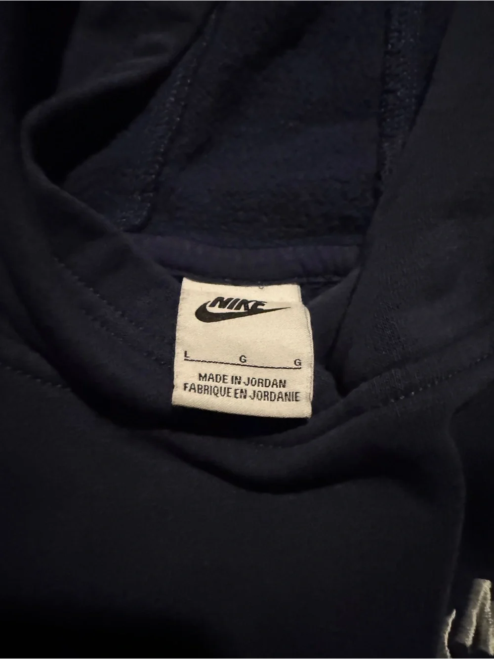 Nike Kids Navy Blue Hoodie and Sweatpants Set with White Logo